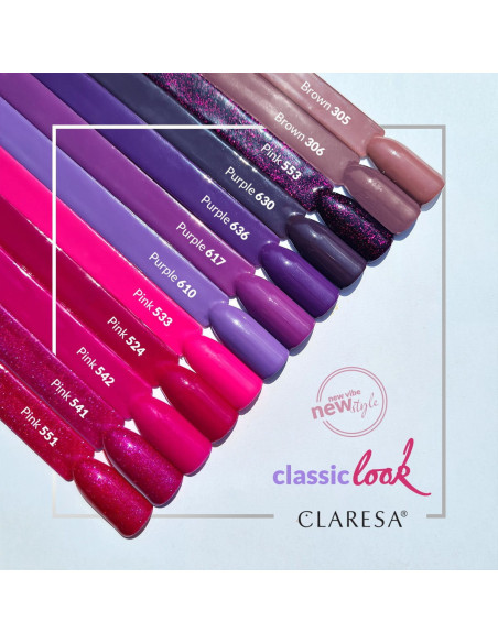 CLARESA Barniz Híbrido ROSA 553 -5g