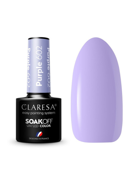 CLARESA Lakier hybrydowy PURPLE 602 -5g 