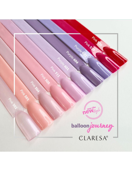CLARESA Lakier hybrydowy PURPLE 604 -5g 