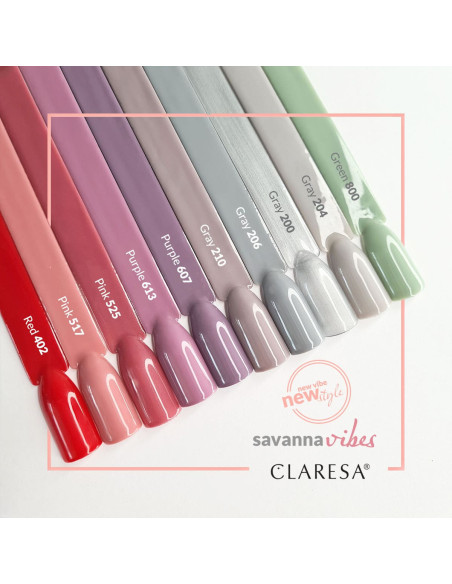 CLARESA Lakier hybrydowy PURPLE 607 -5g 