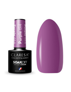 CLARESA Lakier hybrydowy PURPLE 614 -5g 