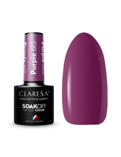 CLARESA Lakier hybrydowy PURPLE 615 -5g 