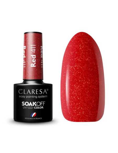 Barniz híbrido CLARESA ROJO 411 -5g
