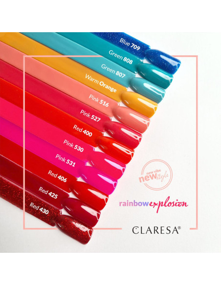 CLARESA Lakier hybrydowy RED 430 -5g 