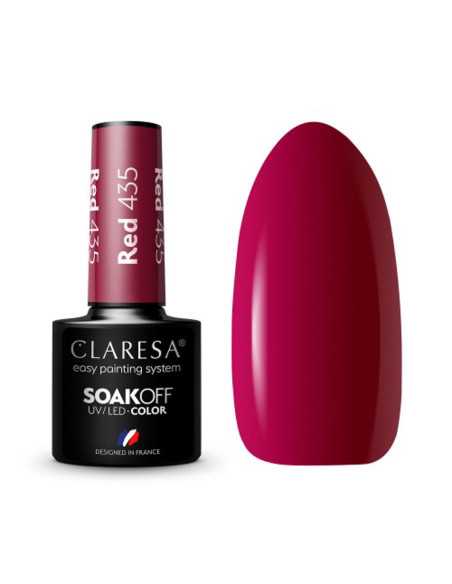 CLARESA Lakier hybrydowy RED 435 -5g 