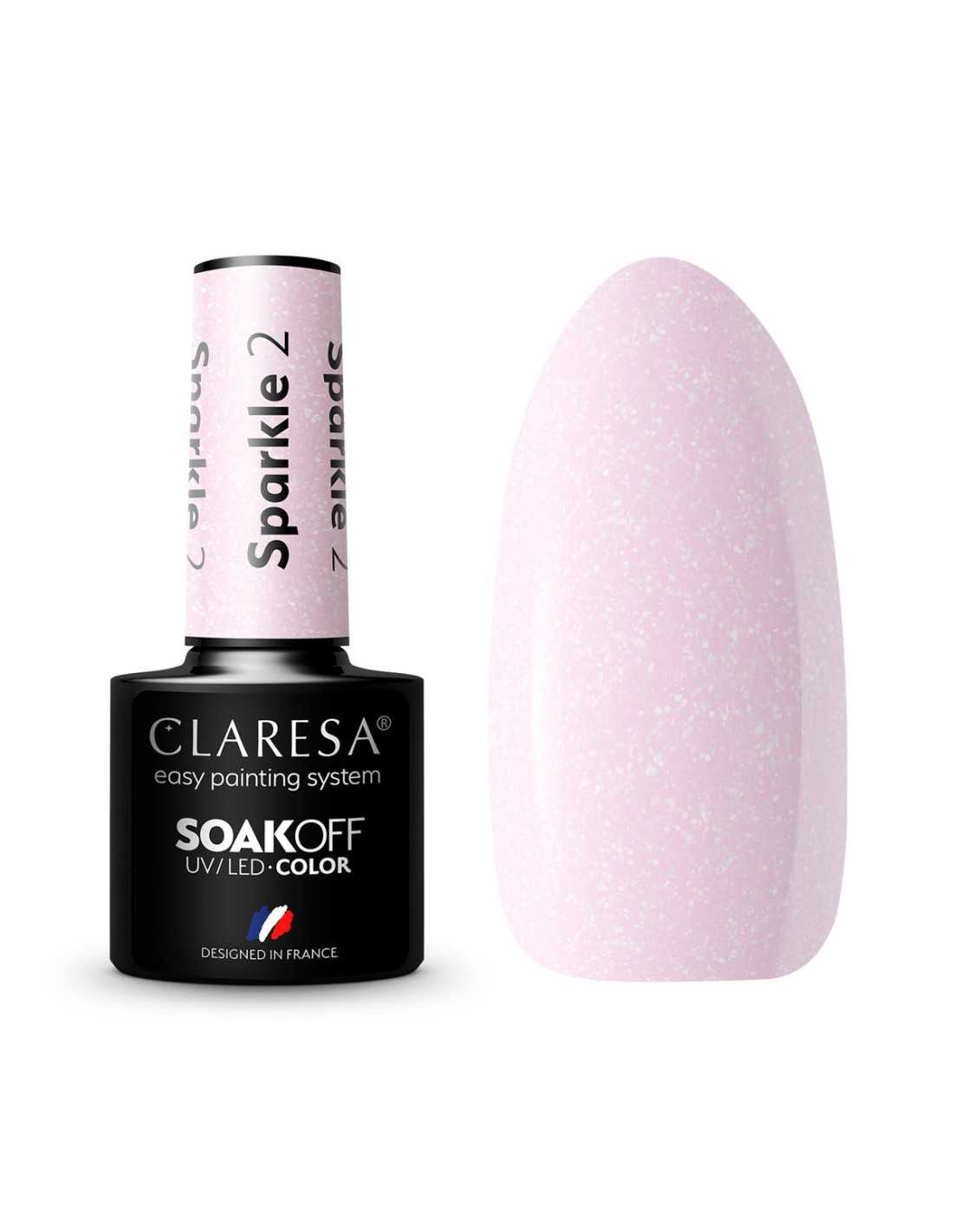 CLARESA Hybrid Nail Polish SPARKLE 2 -5g 