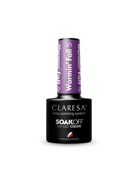 CLARESA Lakier hybrydowy WARMINFALL 5 -5g  