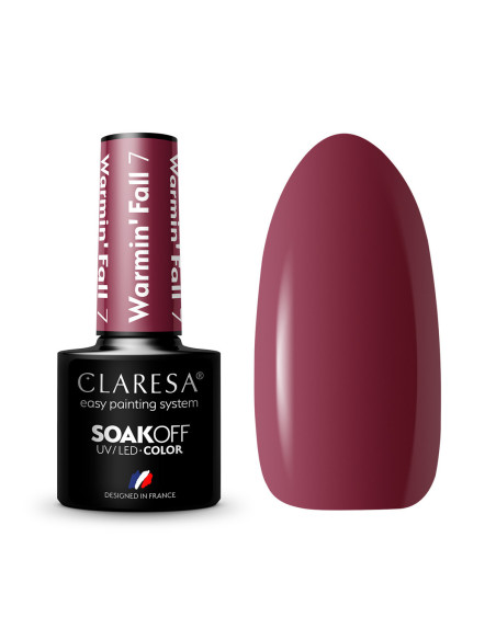 CLARESA Esmalte de uñas híbrido WARMINFALL 7 -5g