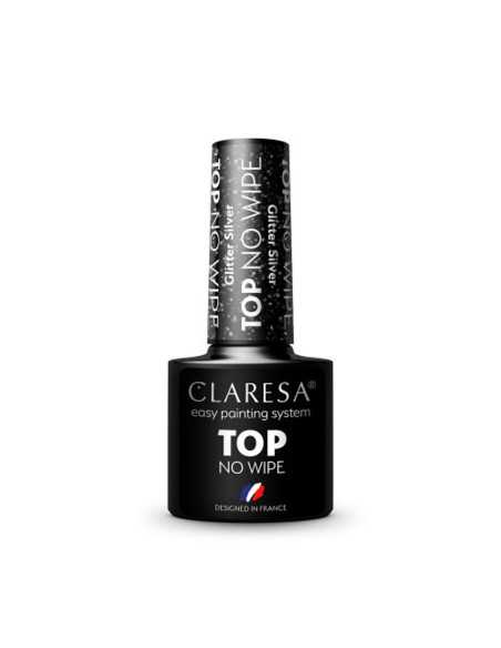 CLARESA Top No Wipe 5g Paillettes Argent 