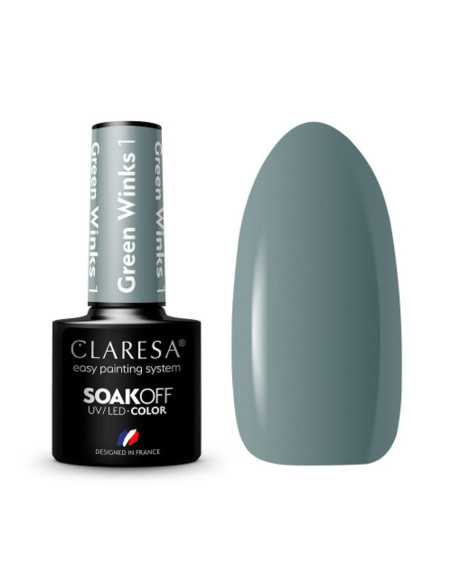Vernis hybride CLARESA GREEN WINKS 1 -5g 