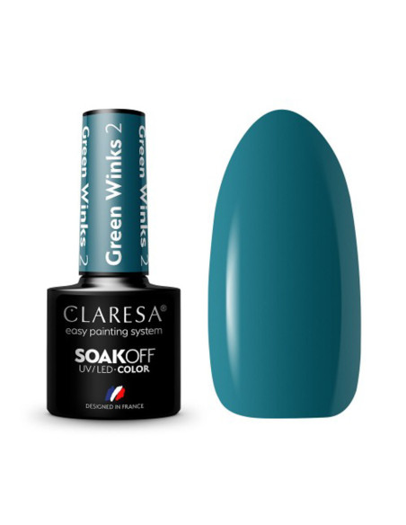CLARESA barniz híbrido GREEN WINKS 2 -5g