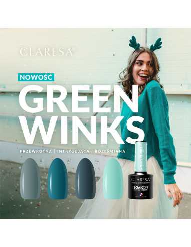 Hybrid varnish CLARESA GREEN WINKS 3 -5g 