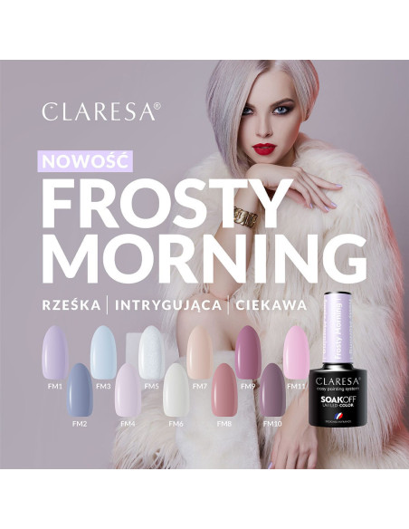 CLARESA Frosty Morning esmalte híbrido 6 -5g