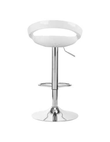 4Rico Taburete de bar QS-B01 blanco 