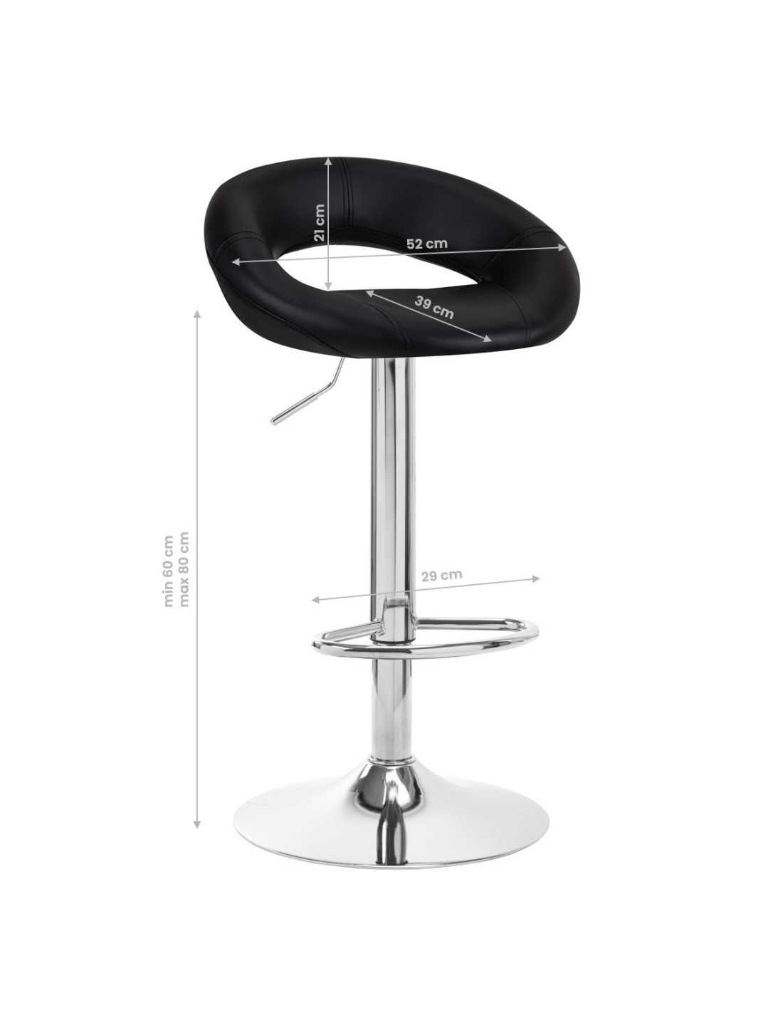 4Rico QS-B10 Bar Stool Black
