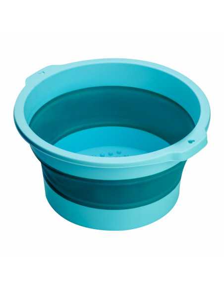 Bol de pédicure pliable bleu 