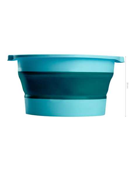Bol de pédicure pliable bleu 