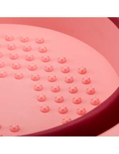 Ciotola per pedicure pieghevole rosa