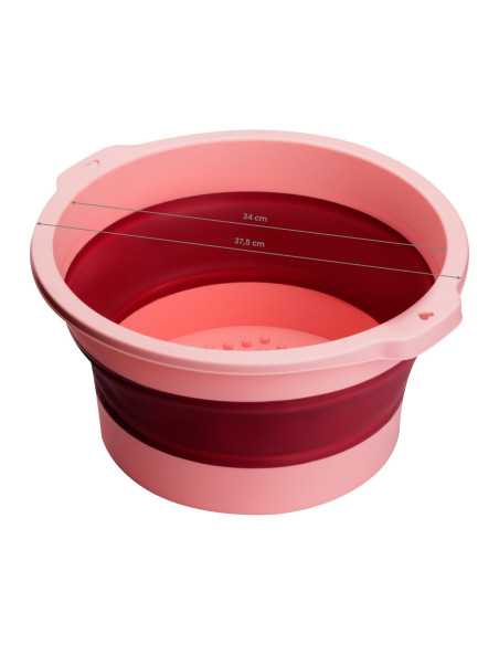 Rosa faltbare Pediküreschale 