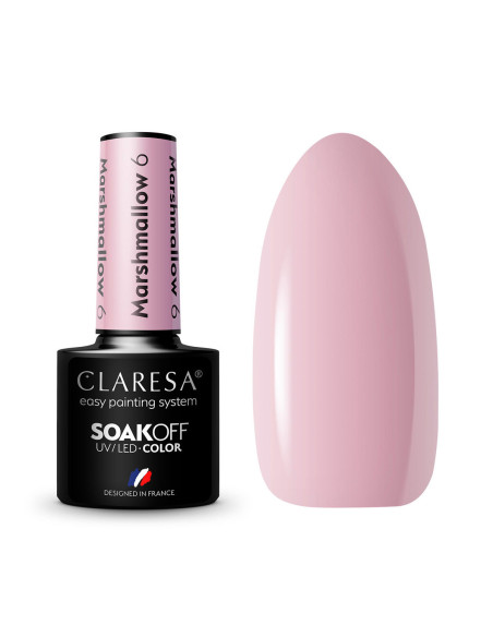 CLARESA barniz híbrido MARSHMALLOW 6 5g