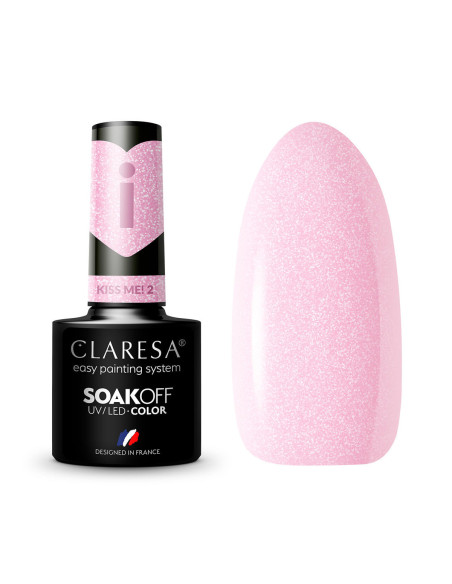 CLARESA lakier hybrydowy Kiss Me! 2 -5g 