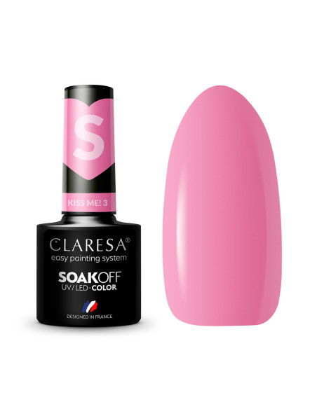 Esmalte híbrido CLARESA Kiss Me! 3 -5g
