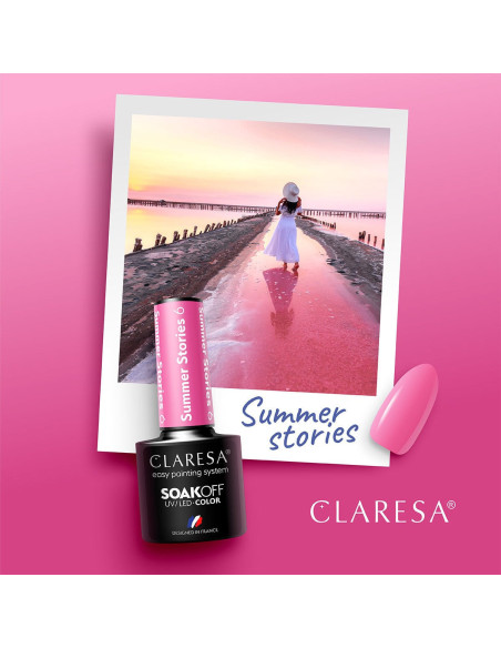 CLARESA lakier hybrydowy SUMMER STORIES 6 -5g 