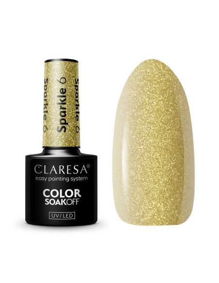 CLARESA Lakier hybrydowy SPARKLE 6 -5g 