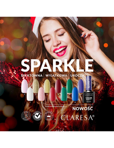 CLARESA Smalto ibrido SPARKLE 7 -5g