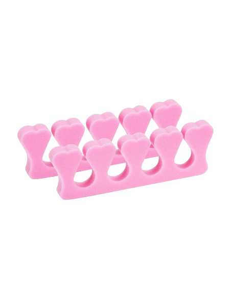 Séparateurs en mousse pour pédicure 100 pièces rose 