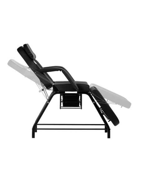 Fauteuil cosmétique 557A avec cuvettes noir 