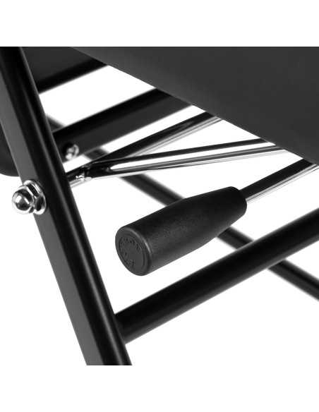 Fauteuil cosmétique 557A avec cuvettes noir 