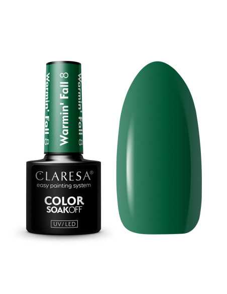 CLARESA Lakier hybrydowy WARMINFALL 8 -5g 