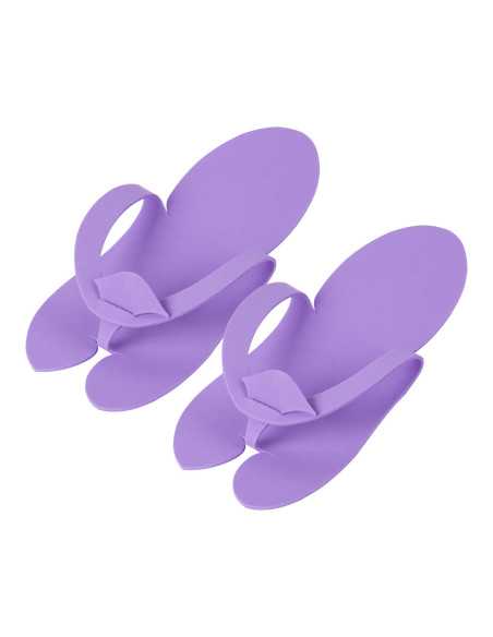 Tongs jetables en mousse 10 paires couleurs assorties 