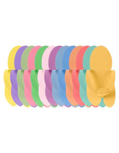 Tongs jetables en mousse 10 paires couleurs assorties 
