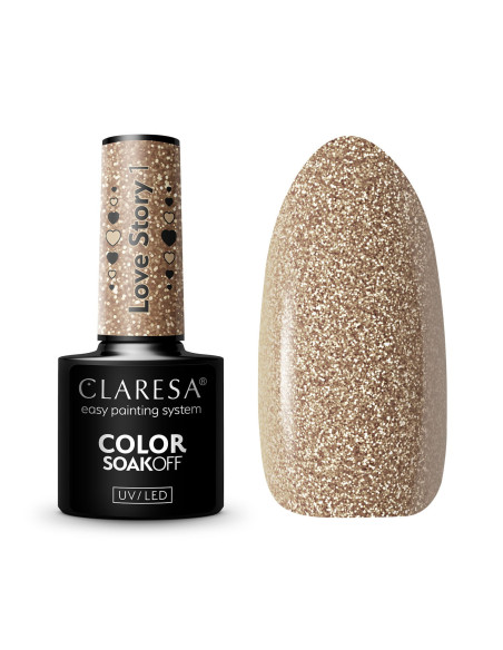 Smalto per unghie ibrido CLARESA LOVE STORY 1 - 5g