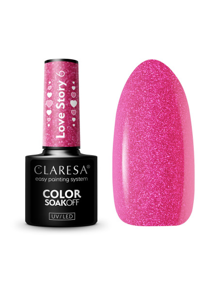 Smalto per unghie ibrido CLARESA LOVE STORY 6 - 5g
