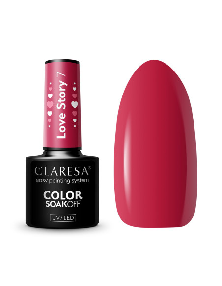 Smalto per unghie ibrido CLARESA LOVE STORY 7 - 5g