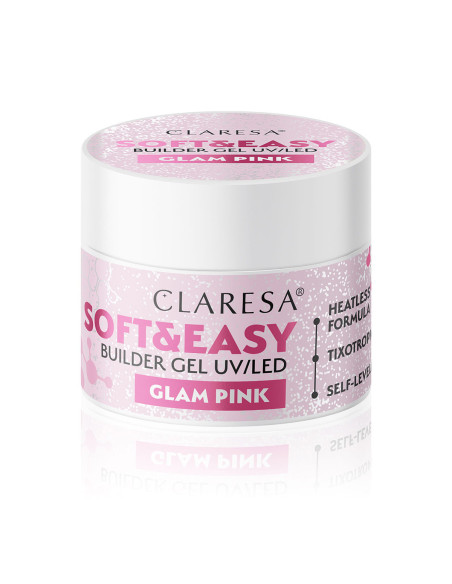 Claresa Aufbaugel Soft&Easy Glam Pink 45 g 