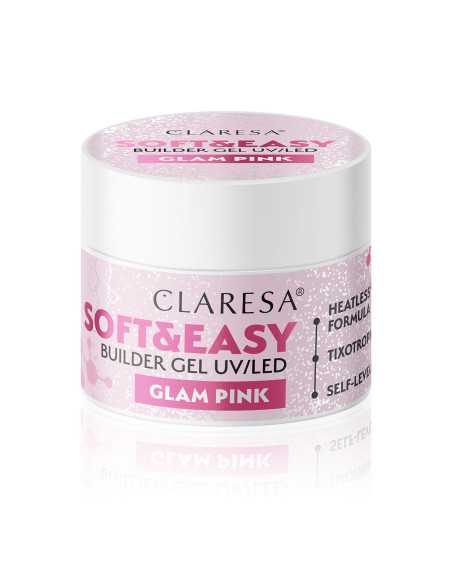 Claresa żel budujący Soft&Easy glam pink 45 g 