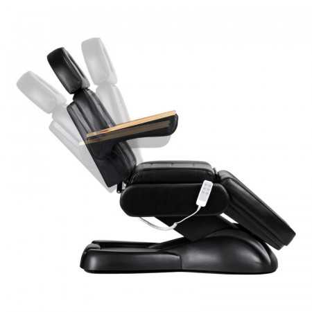 Cadeira cosmética elétrica SILLON Lux 273b 3 motores preto 