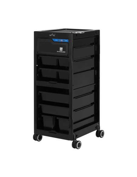 Gabbiano hairdresser's helper with UV sterilizer 68UV black 