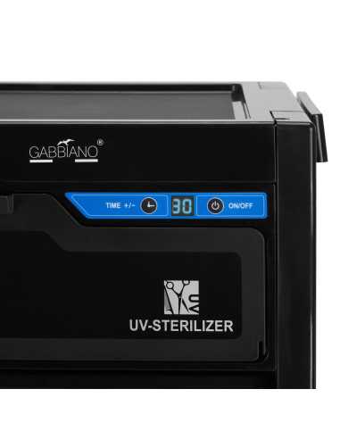 Gabbiano aiutante parrucchiere con sterilizzatore UV 68UV nero 