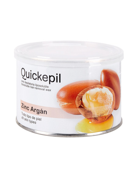 Quickepil cera depilatoria zinc-argan bote 400 ml 
