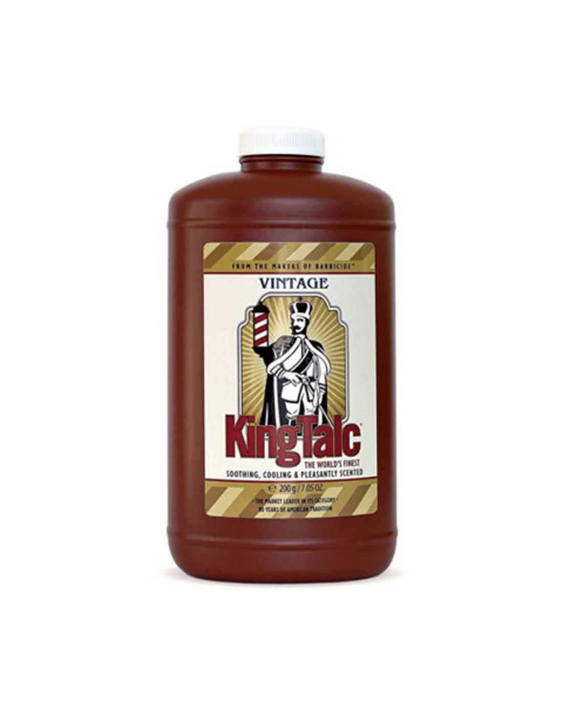 Barbicide king talc talc pour cuir Vintage 200 g 