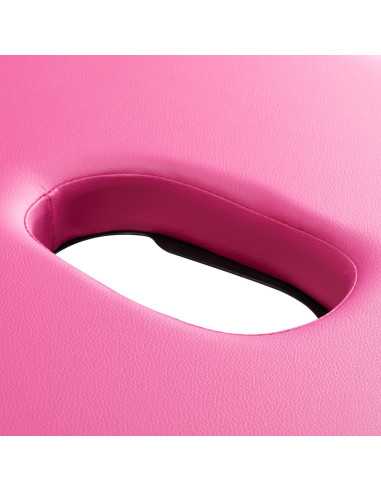 Table de massage pliante Comfort Activ Fizjo, 2 segments, rose, bois noir 