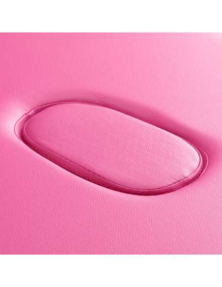 Table de massage pliante confort aluminium Activ Fizjo 2 segments rose 