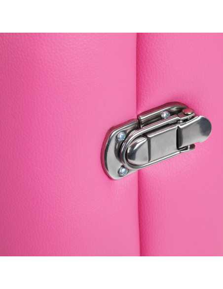 Table de massage pliante confort aluminium Activ Fizjo 2 segments rose 