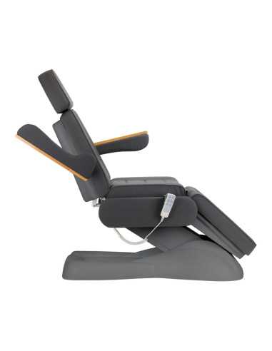 Fauteuil cosmétique électrique SILLON Lux 3 moteurs gris, piètement gris 