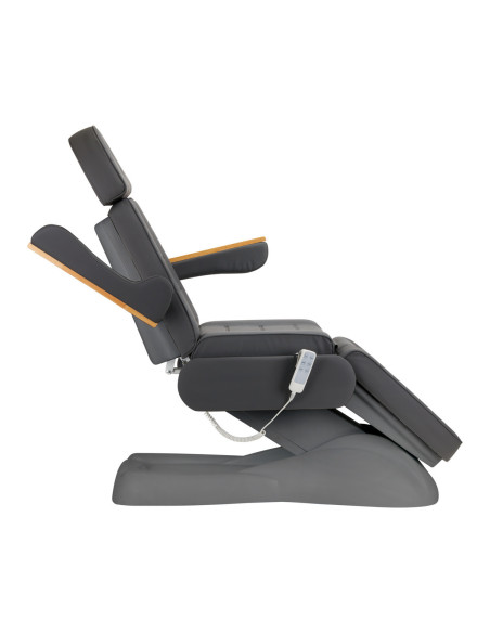 SILLON Lux elektrische cosmetische stoel 3 grijze motoren, grijze basis 